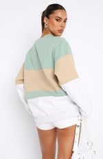 Latest And Greatest Oversized Sweater Sage