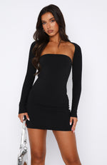 Stuck In Denial Two Piece Dress Black