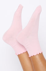 Special Someone Socks Baby Pink