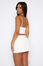 Just A Party Mini Skirt White