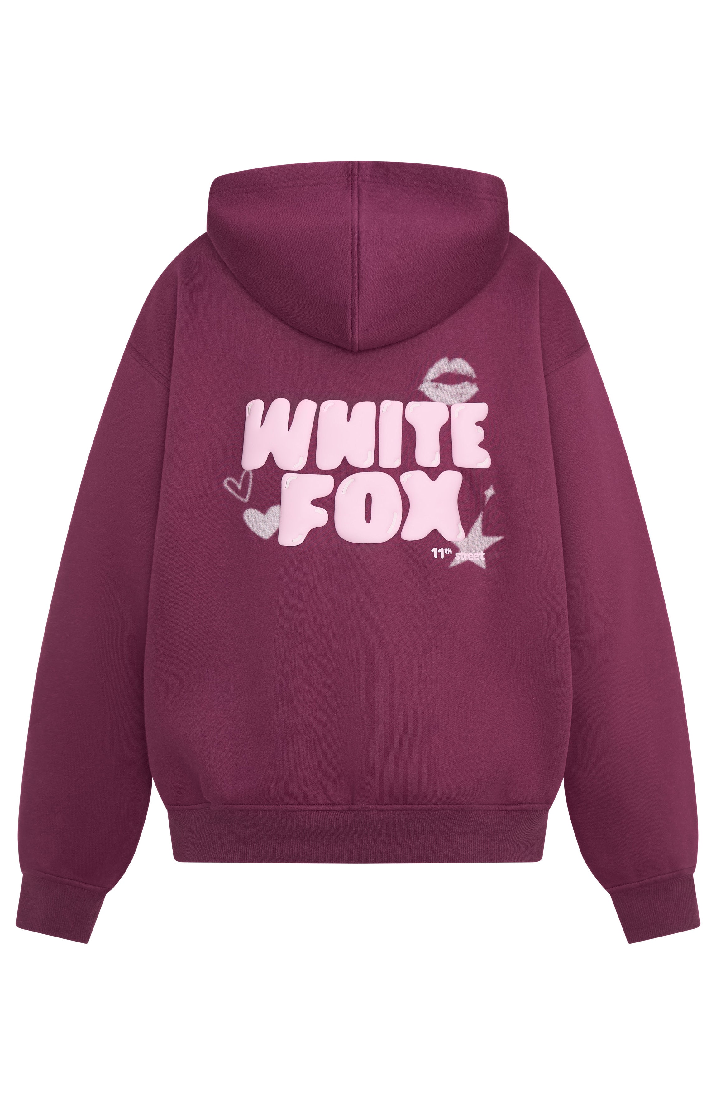 foxey♡ 11th Street She's So Lucky Oversized Hoodie Moon Kiss