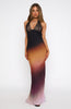 Beyond The Stars Maxi Dress Auburn Ombre