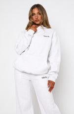 Match Your Words Oversized Hoodie Grey Marle