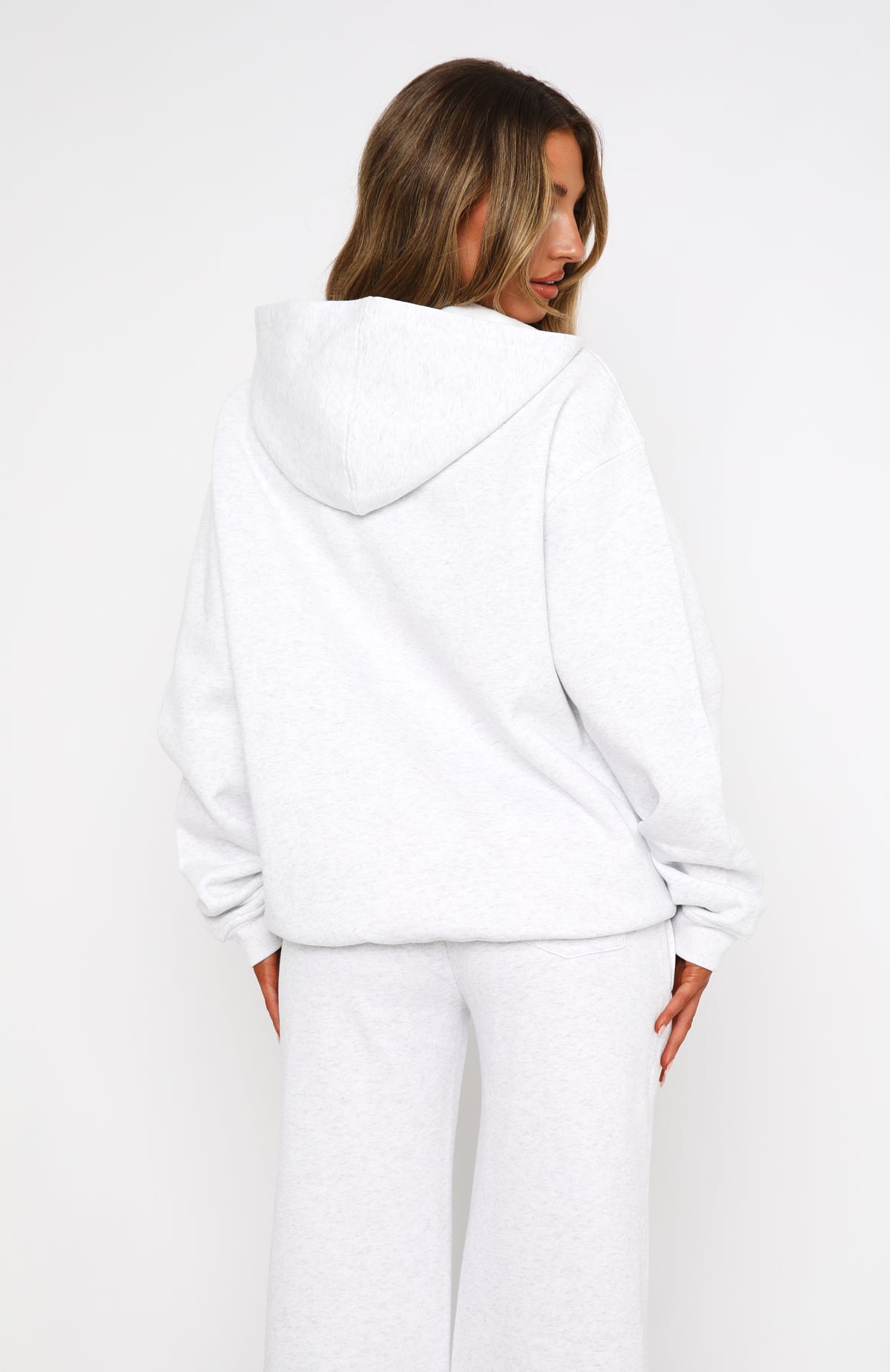 Match Your Words Oversized Hoodie Grey Marle | White Fox Boutique US