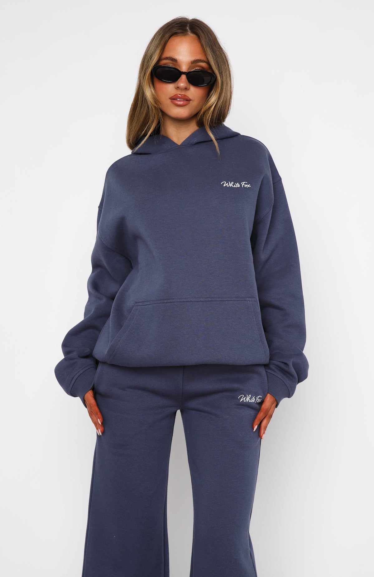 Match Your Words Oversized Hoodie Navy | White Fox Boutique US