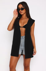 A Love Like That Longline Vest Black