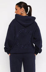 Stay Lifted Oversized Hoodie Navy