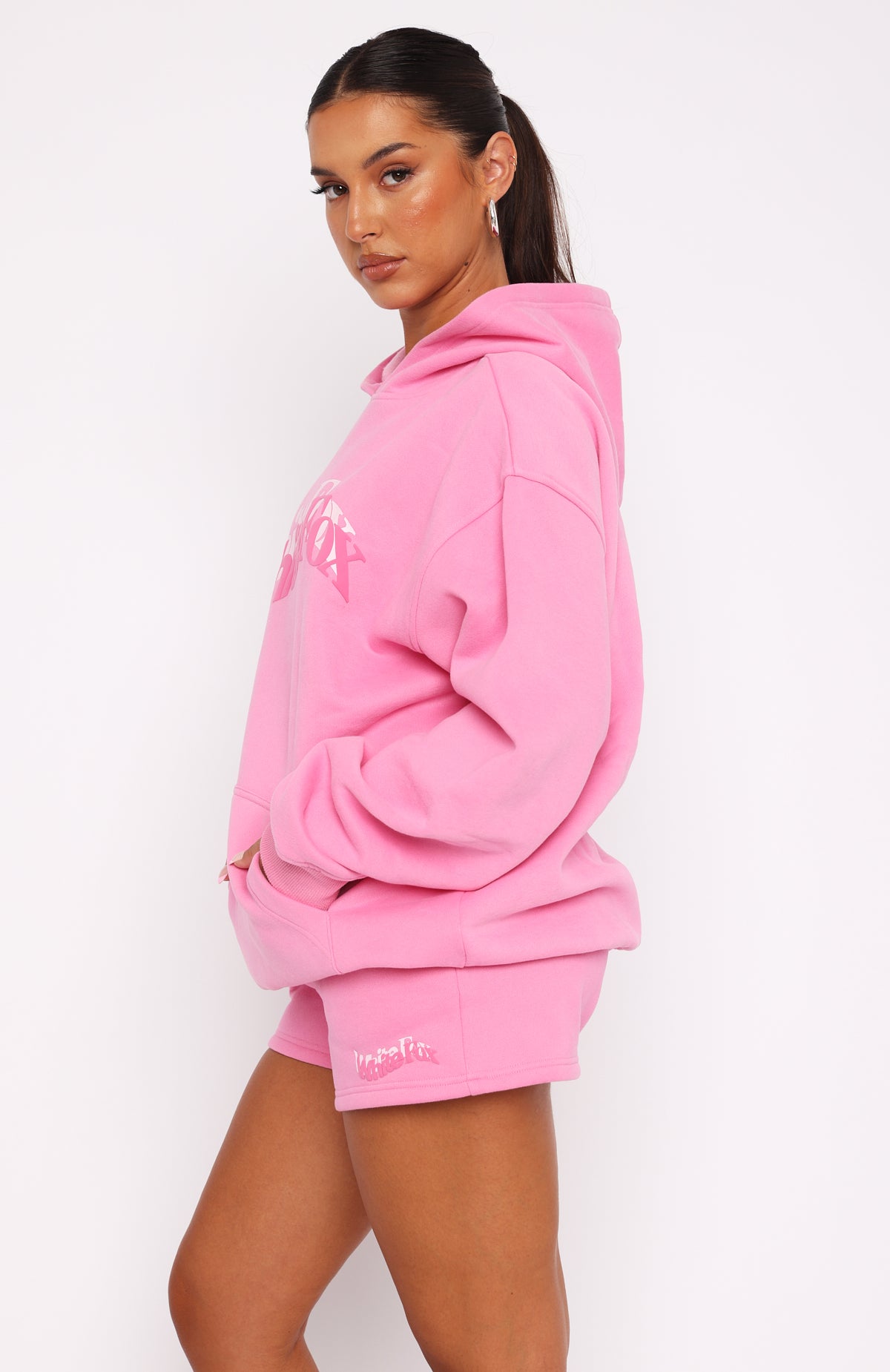 So Wavy Oversized Hoodie Pink | White Fox Boutique US