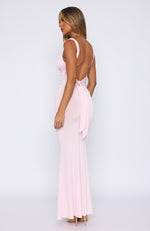 On My Own Again Maxi Dress Baby Pink