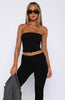 Sweet Escape Strapless Top Black