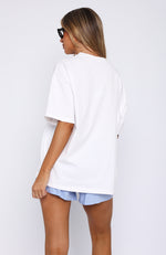 Show Me The World Oversized Tee White/Blue