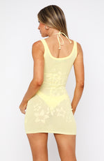 All About Last Night Mini Dress Lemon