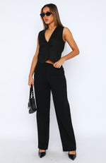 Lean On Me Pants Black