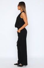 Lean On Me Pants Black