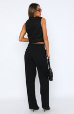 Lean On Me Pants Black