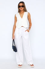 Lean On Me Pants White