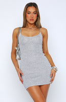 Worth A Million Mini Dress Silver