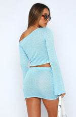 Clouded Long Sleeve Top Blue