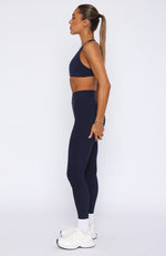 Go Getter High Waisted Leggings Navy