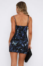She Will Miss You Mini Dress Navy Floral