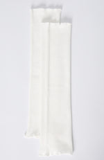 Set In Stone Leg Warmers White