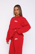 Capsule 9 Rodeo Crew Oversized Sweater Red