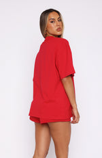 Capsule 9 Take It On Tour Oversized Tee Red