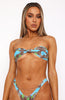 Ocean Baby Bikini Top Blue Botanical