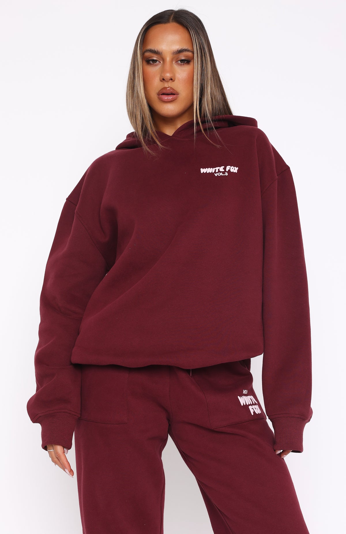 Offstage Hoodie Red Velvet | White Fox Boutique US