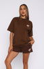 The New Standard Oversized Tee Chocolate