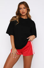 Let It Out Oversized Tee Black