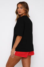 Let It Out Oversized Tee Black