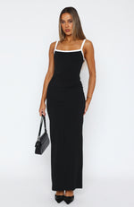 Just Stay Calm Maxi Dress Black