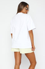 Bloom For You Oversized Tee White