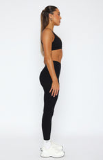 Ready Set Go Cross Front Leggings Black