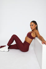 Motivate You Sports Bra Burgundy