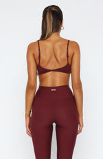 Motivate You Sports Bra Burgundy