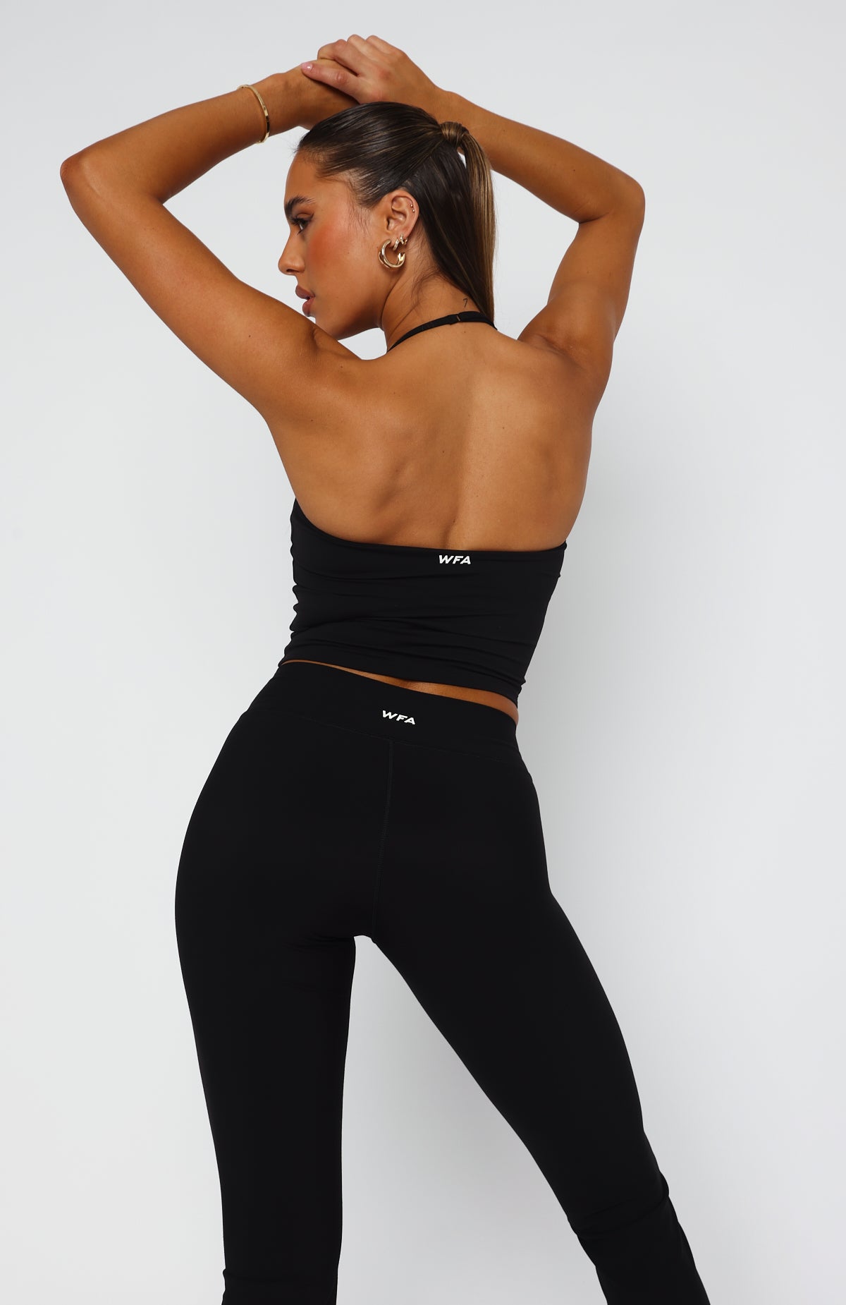 Never Last Active Tank Black | White Fox Boutique US