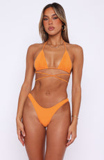 Golden Hour Bikini Top Bright Orange
