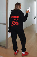 With Love In The Moment Sweatpants Black