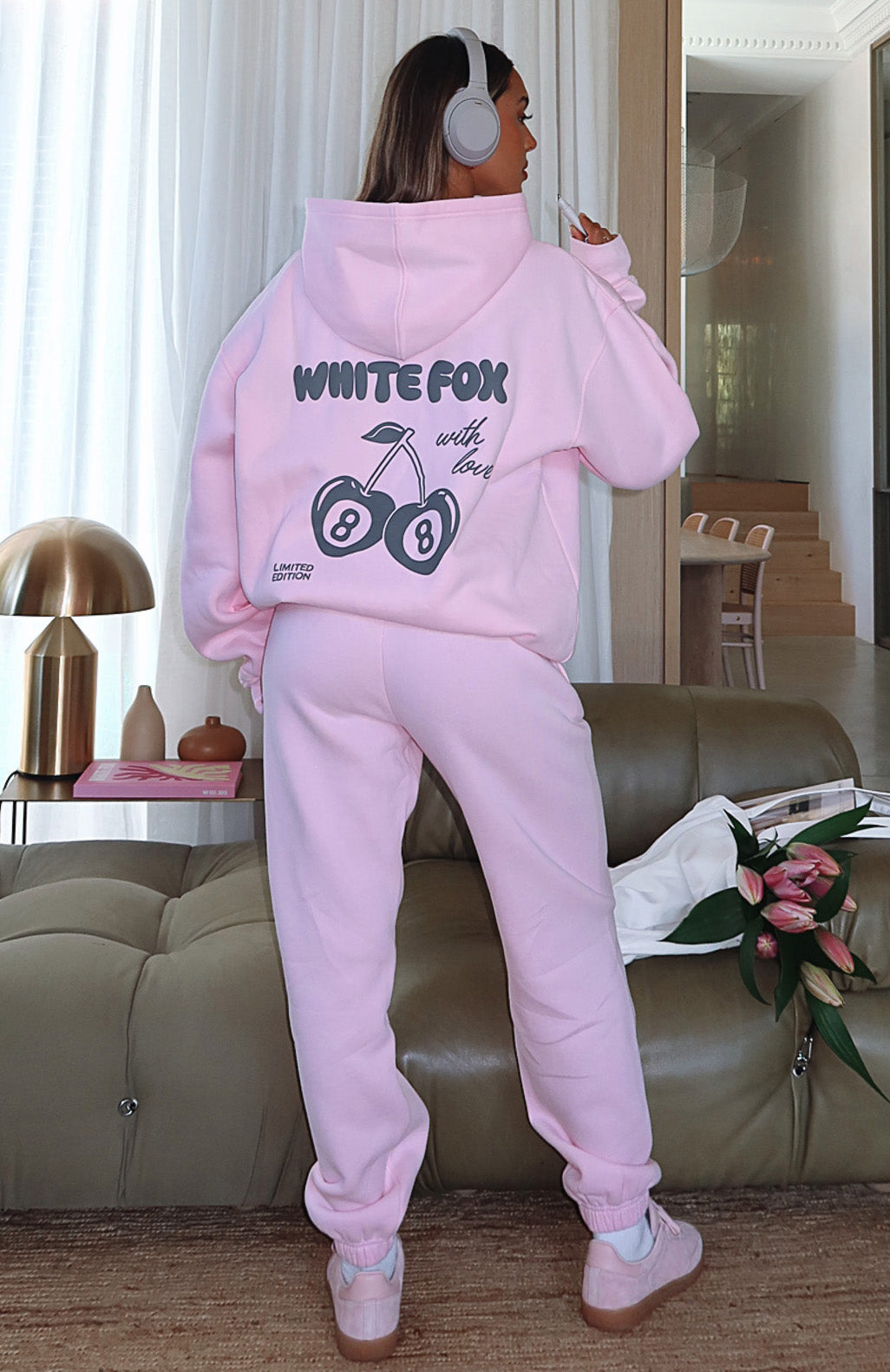With Love In The Moment Oversized Hoodie Pink | White Fox Boutique US