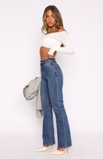 Millie High Rise Bootleg Jeans Dark Blue