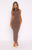 No Sweat Midi Dress Mocha