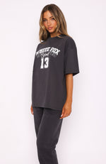 Out Of Line Oversized Tee Charcoal