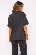 Out Of Line Oversized Tee Charcoal