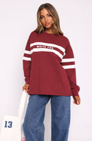 You're My Inspiration Long Sleeve Tee Maroon