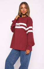 You're My Inspiration Long Sleeve Tee Maroon