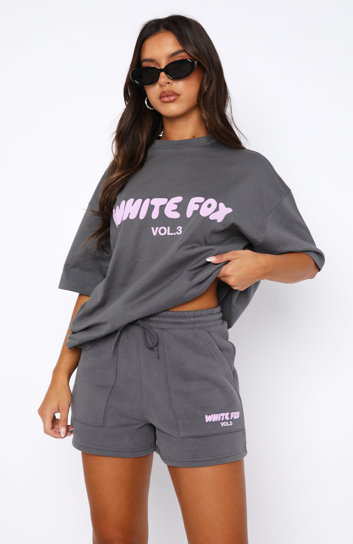 Offstage Lounge Shorts Volcanic | White Fox Boutique US