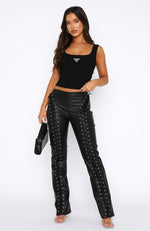 If You Want PU Pants Black