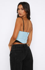 Feel The Spark Bustier Baby Blue